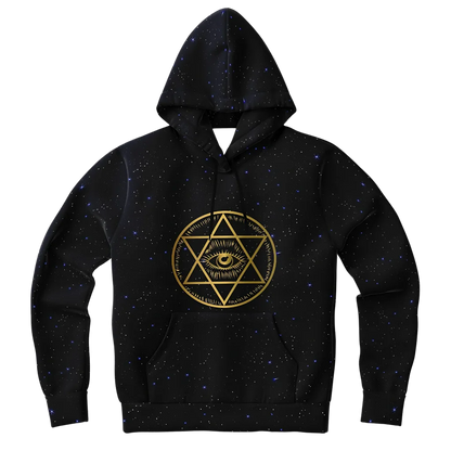 CELESTIAL MANDALA YOGA HOODIE - SPIRITUAL ALIGNMENT &