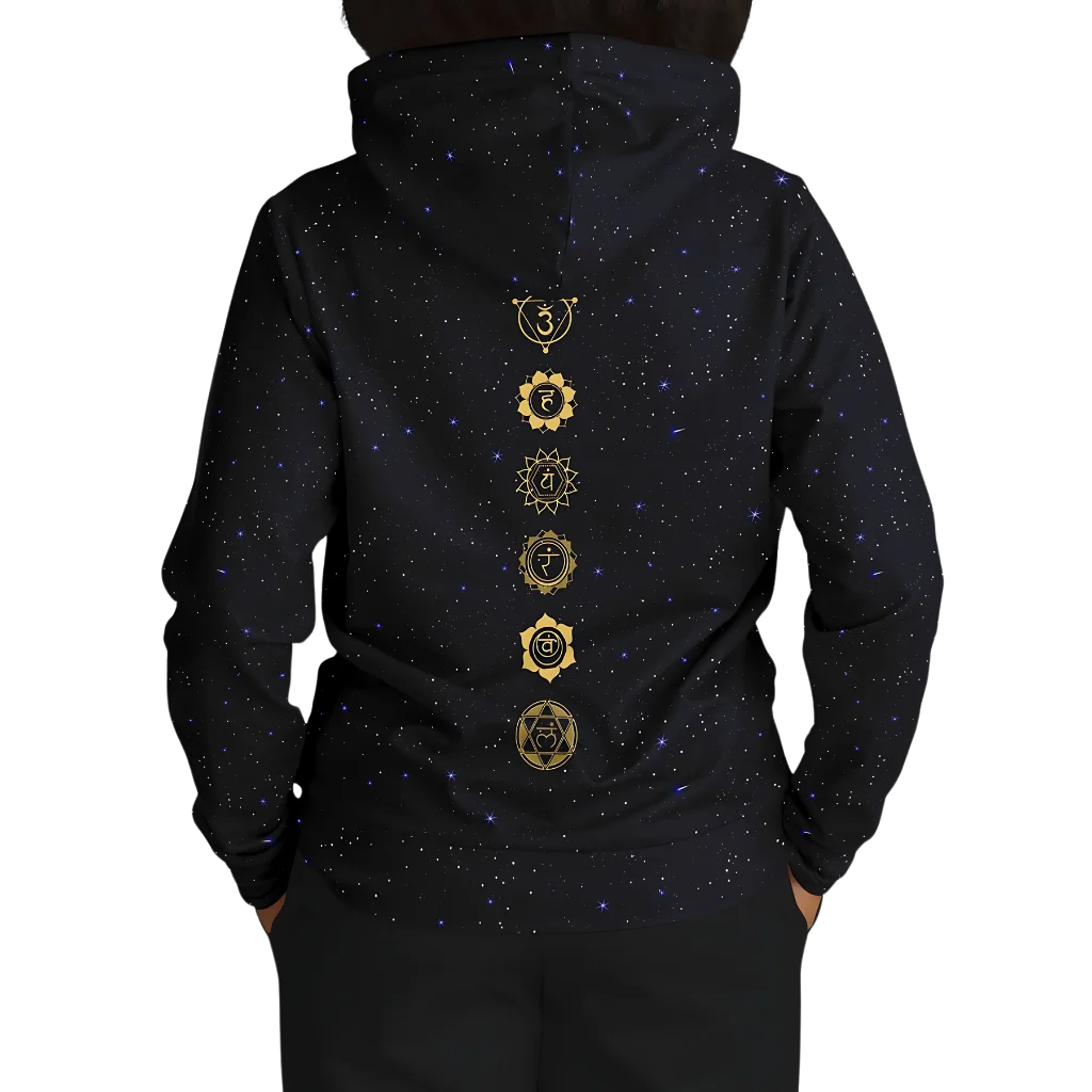 CELESTIAL MANDALA YOGA HOODIE - SPIRITUAL ALIGNMENT &