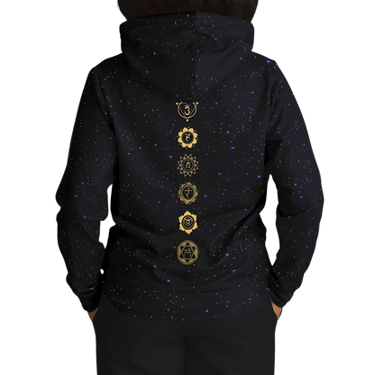 CELESTIAL MANDALA YOGA HOODIE - SPIRITUAL ALIGNMENT &