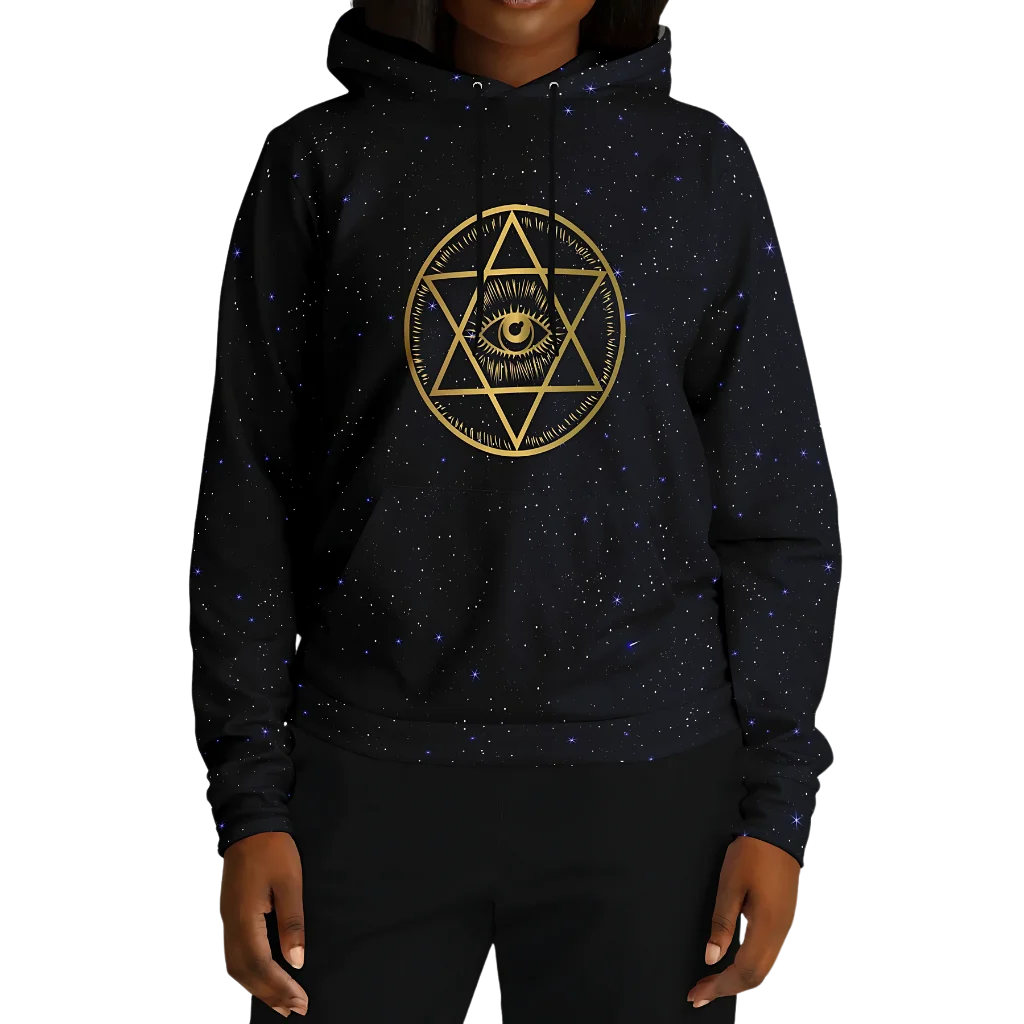 CELESTIAL MANDALA YOGA HOODIE - SPIRITUAL ALIGNMENT &