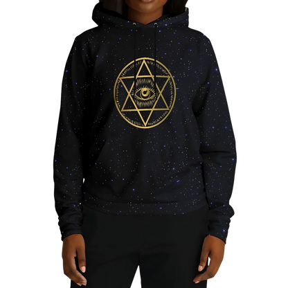 CELESTIAL MANDALA YOGA HOODIE - SPIRITUAL ALIGNMENT &