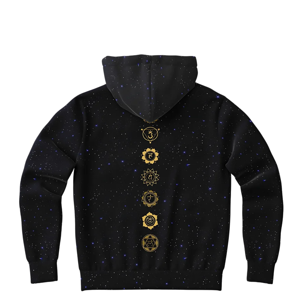 CELESTIAL MANDALA YOGA HOODIE - SPIRITUAL ALIGNMENT &