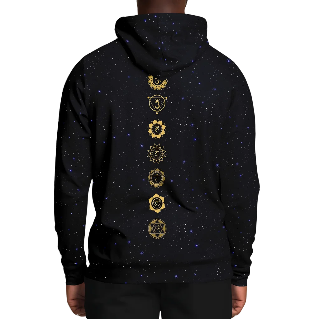 CELESTIAL MANDALA YOGA HOODIE - SPIRITUAL ALIGNMENT &