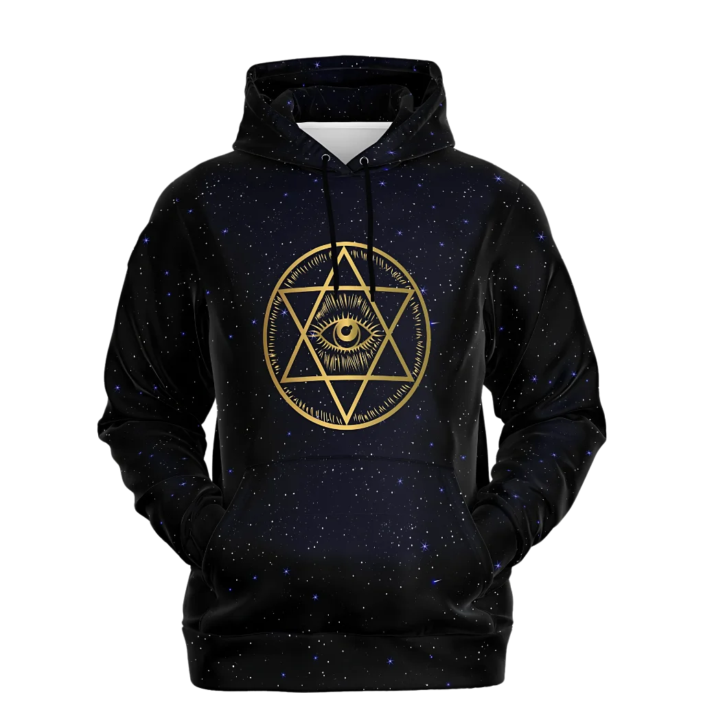 CELESTIAL MANDALA YOGA HOODIE - SPIRITUAL ALIGNMENT &