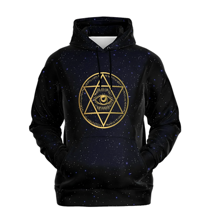 CELESTIAL MANDALA YOGA HOODIE - SPIRITUAL ALIGNMENT &