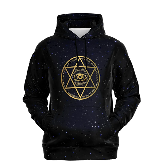 CELESTIAL MANDALA YOGA HOODIE - SPIRITUAL ALIGNMENT &