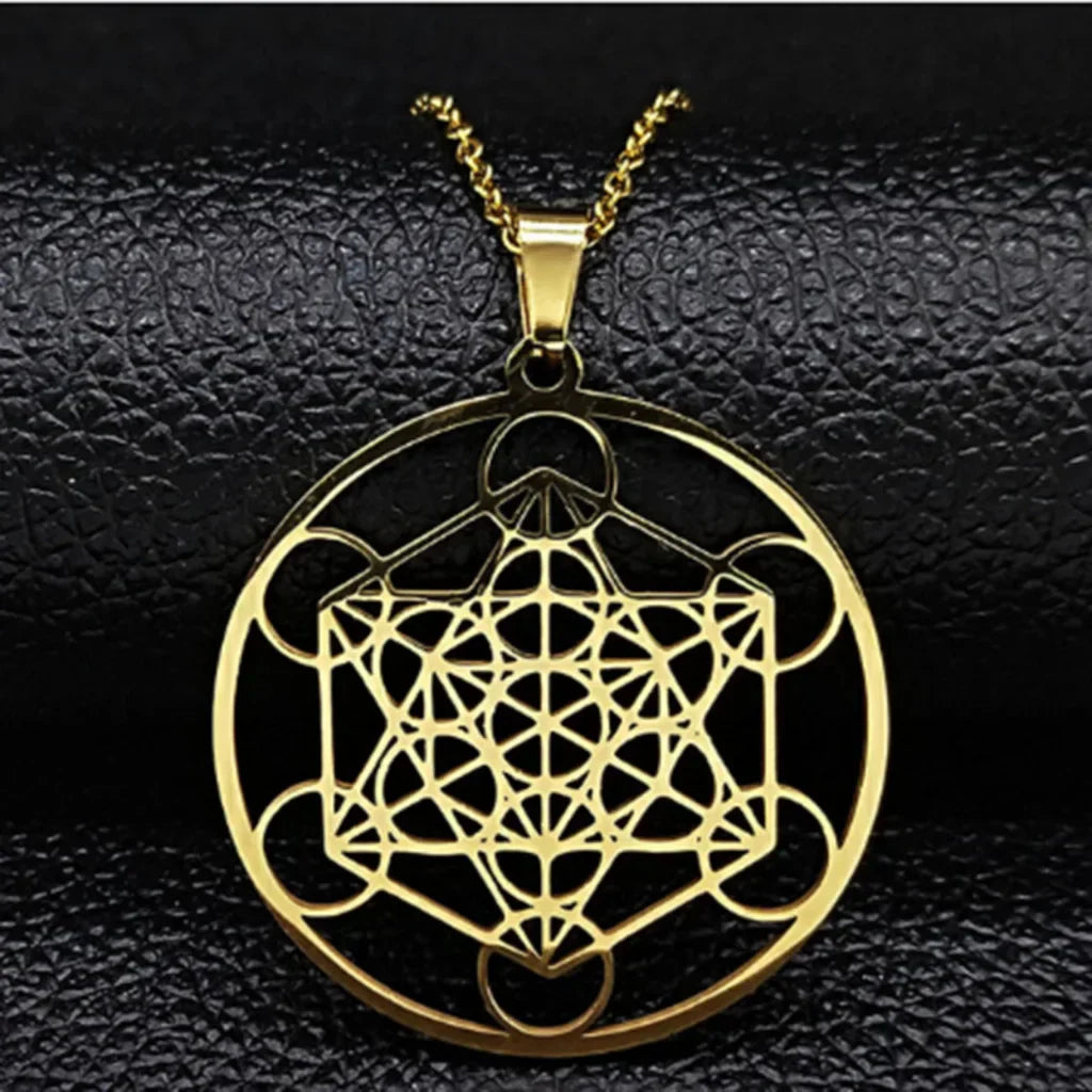 CELESTIAL MOON GODDESS NECKLACE WITH PENDANT CHARM - Gold - Necklace