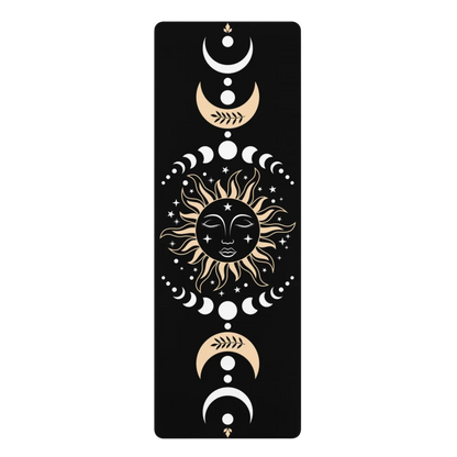 CELESTIAL MOON PHASES YOGA MAT FOR MYSTICAL PRACTICE