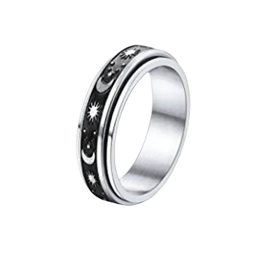 CELESTIAL SPINNER BOHO RING FOR STRESS RELIEF - 2style