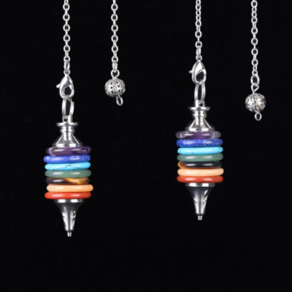 CHAKRA NECKLACE WITH PENDANT FOR ENERGY BALANCE - Seven Chakras - Necklace