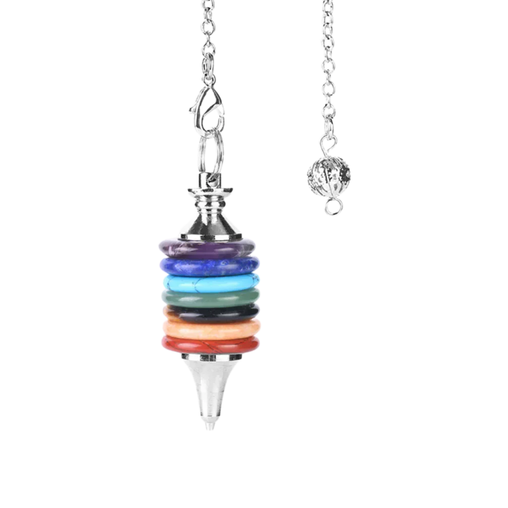 CHAKRA NECKLACE WITH PENDANT FOR ENERGY BALANCE - Seven Chakras - Necklace