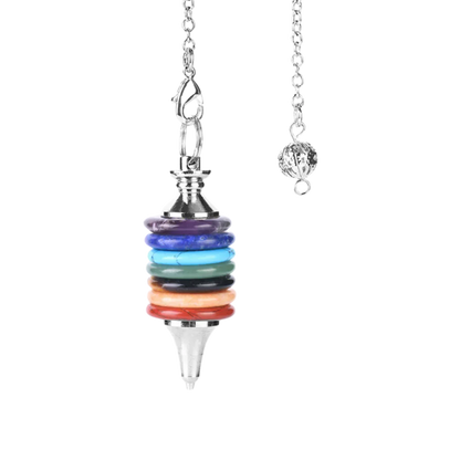 CHAKRA NECKLACE WITH PENDANT FOR ENERGY BALANCE - Seven Chakras - Necklace