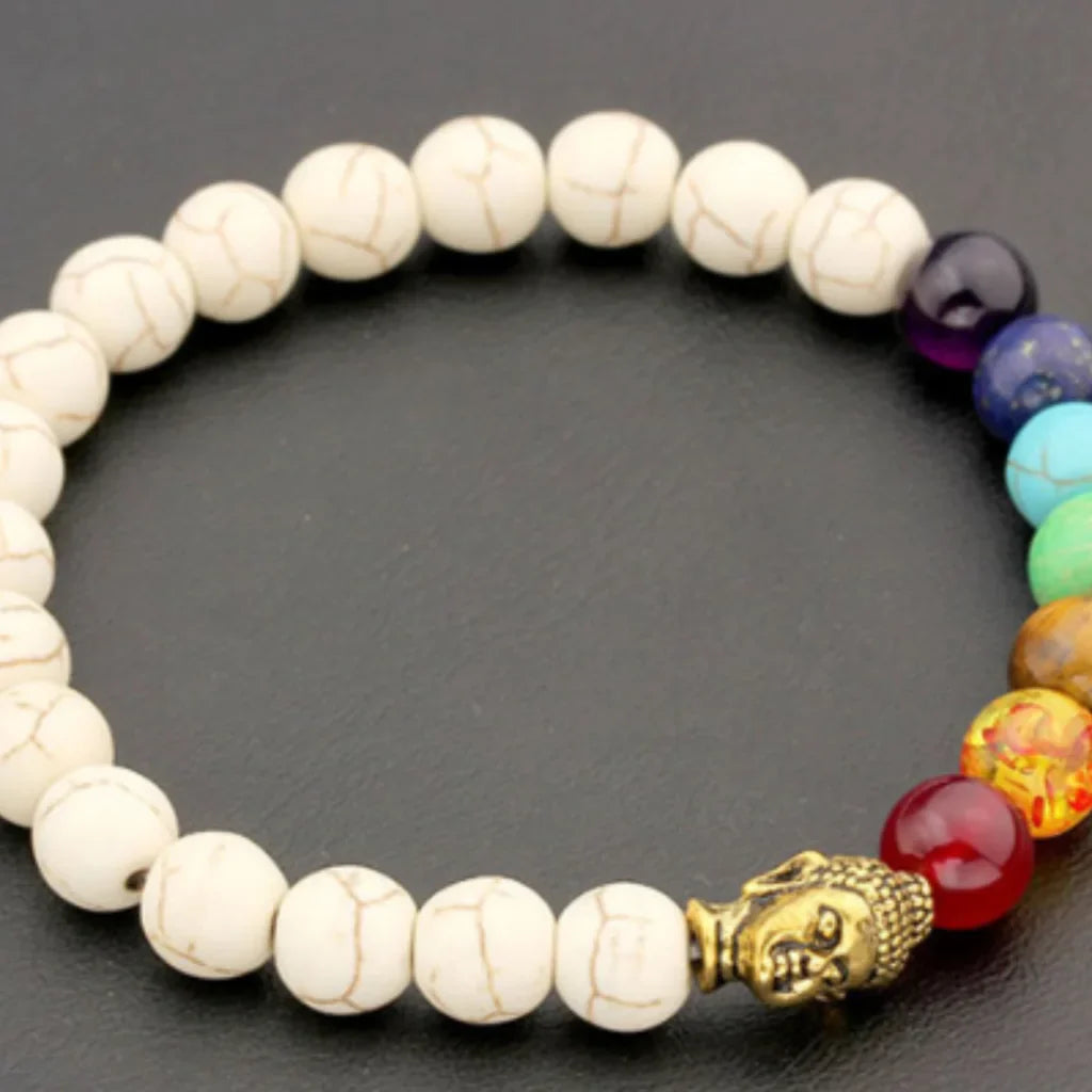 CHAKRA YOGA VOLCANIC ROCK BRACELET – HEALING ENERGY