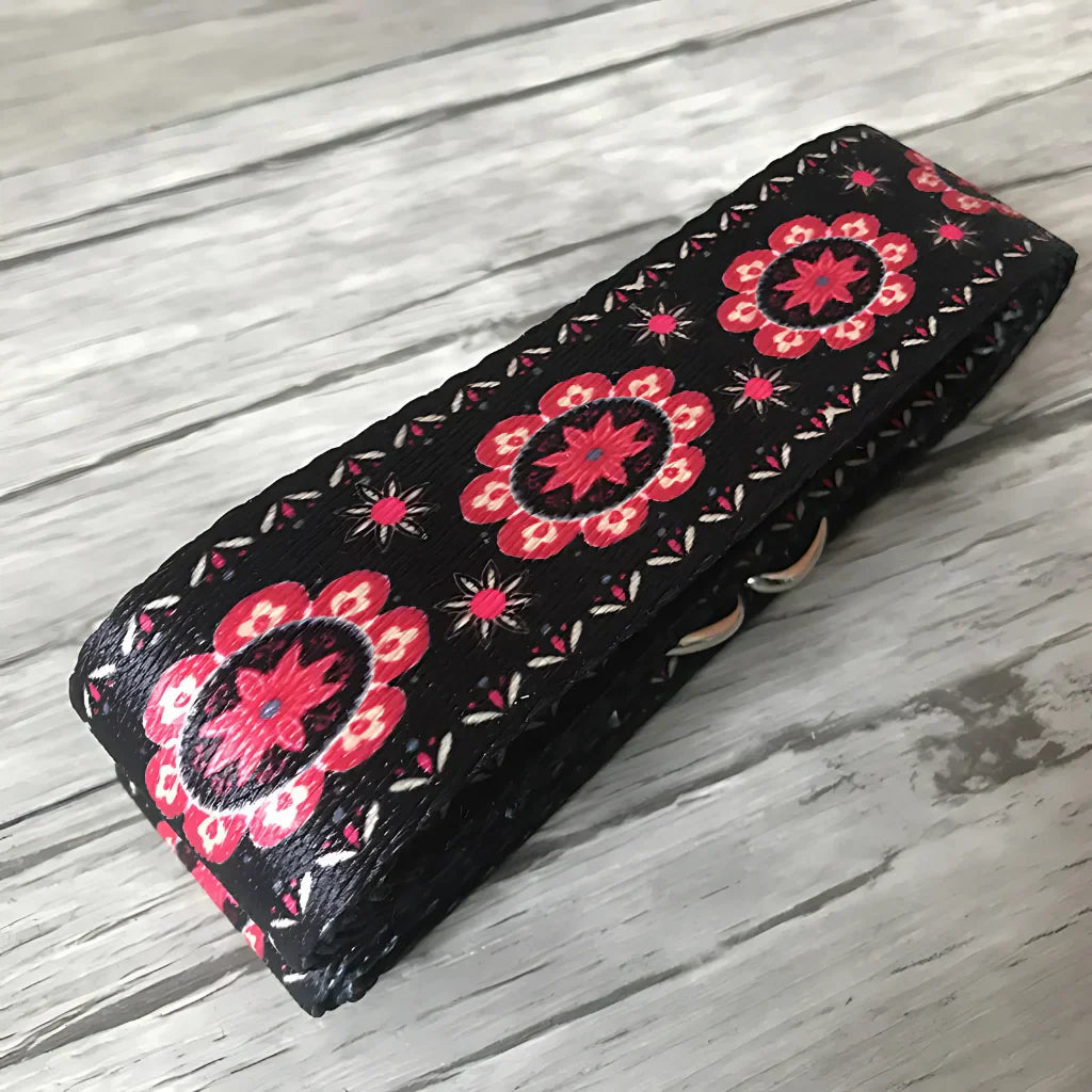 COLORED PRINTED STRETCH STRAP FOR YOGA AND FLEXIBILITY - Yoga Stretch Strap