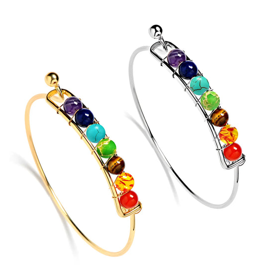 COLORFUL CHAKRA YOGA COPPER PLATED BRACELET - Bracelet