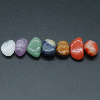 COLORFUL IRREGULAR YOGA STONE SET - Healing Stones