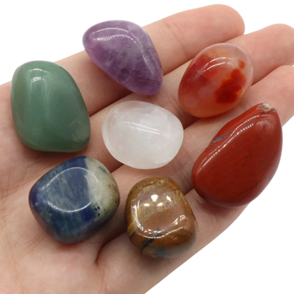 COLORFUL IRREGULAR YOGA STONE SET - Healing Stones