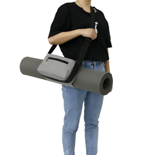 Compact Mat Carrier With Pockets For Everyday Fitness