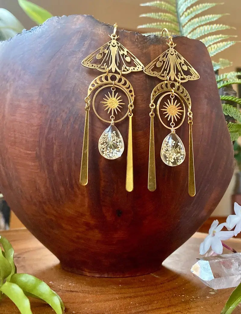 MYSTICAL BOHO OLEORESIN CRYSTAL BOHO EARRINGS FOR WOMEN