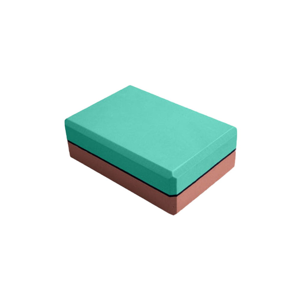PREMIUM TWO-TONE FOAM YOGA BLOCK FOR STABILITY & SUPPORT