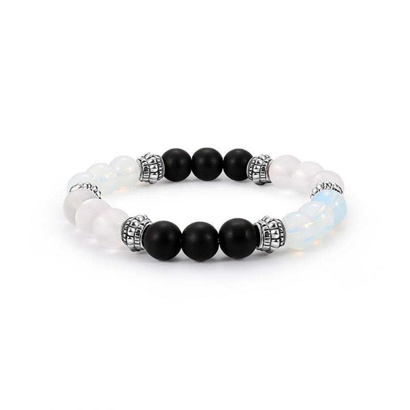 HEALING AGATE BEAD BRACELET FOR SPIRITUAL BALANCE