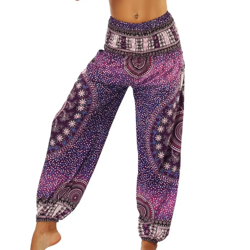 Shop Digital Printed Hippie Yoga Trousers 