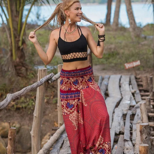 DISCOVER BOHO YOGA WIDE LEG HAMMER PANTS FOR A MYSTICAL