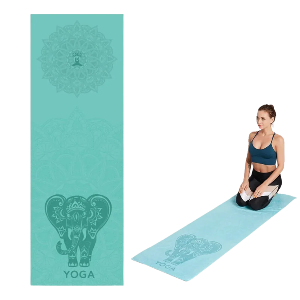 DOUBLE-FACED VELVET YOGA TOWEL FOR HOT YOGA PRACTICE