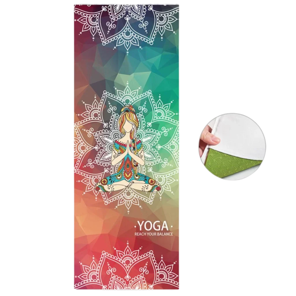 DOUBLE-FACED VELVET YOGA TOWEL FOR HOT YOGA PRACTICE