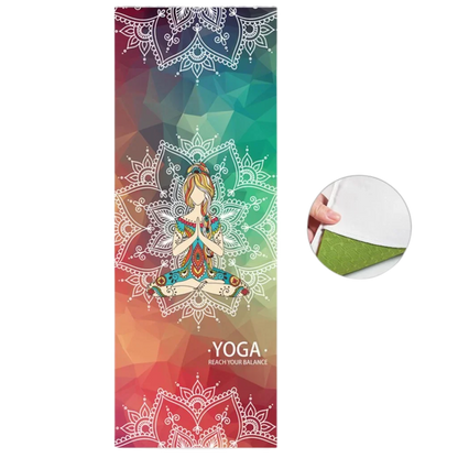 DOUBLE-FACED VELVET YOGA TOWEL FOR HOT YOGA PRACTICE