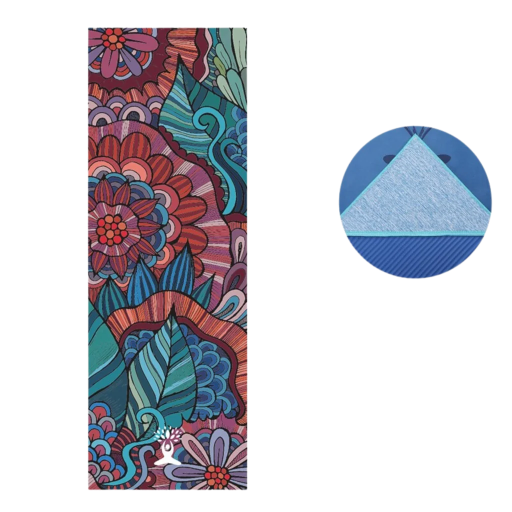 DOUBLE-FACED VELVET YOGA TOWEL - Mandolin - Yoga Mat Towel