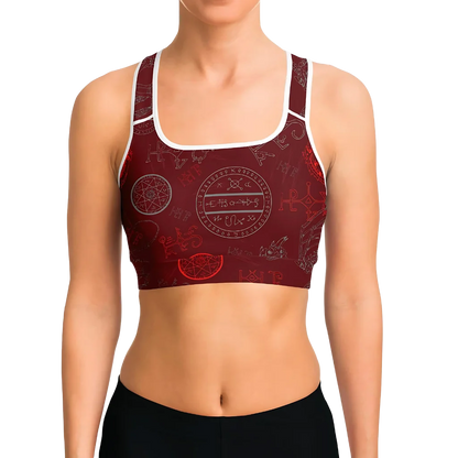 POWER UP WITH DRAGON SKELETON YOGA SPORTS BRA FOR WOMEN!