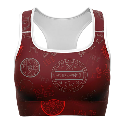 POWER UP WITH DRAGON SKELETON YOGA SPORTS BRA FOR WOMEN!