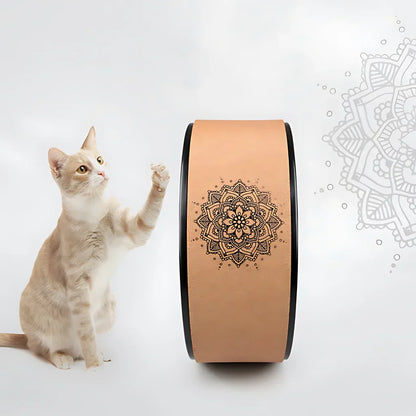 DURABLE CORK YOGA WHEEL WITH MANDALA DESIGN - Yoga wheel