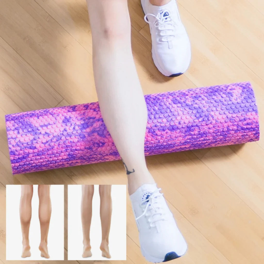 DURABLE YOGA FOAM ROLLER FOR MUSCLE MASSAGE RELIEF - yoga