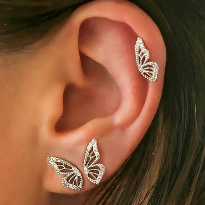 ELEGANT CRYSTAL BOHO BUTTERFLY EARRINGS FOR WOMEN - earrings