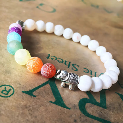 ELEPHANT CHAKRA BRACELET FOR SPIRITUAL ENERGY & BALANCE - B - Bracelet