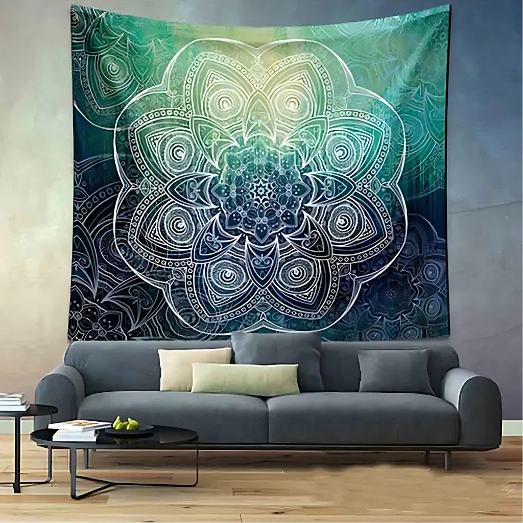 ELEPHANT MANDALA BOHO TAPESTRY WALL HANGING FOR YOGA - 04