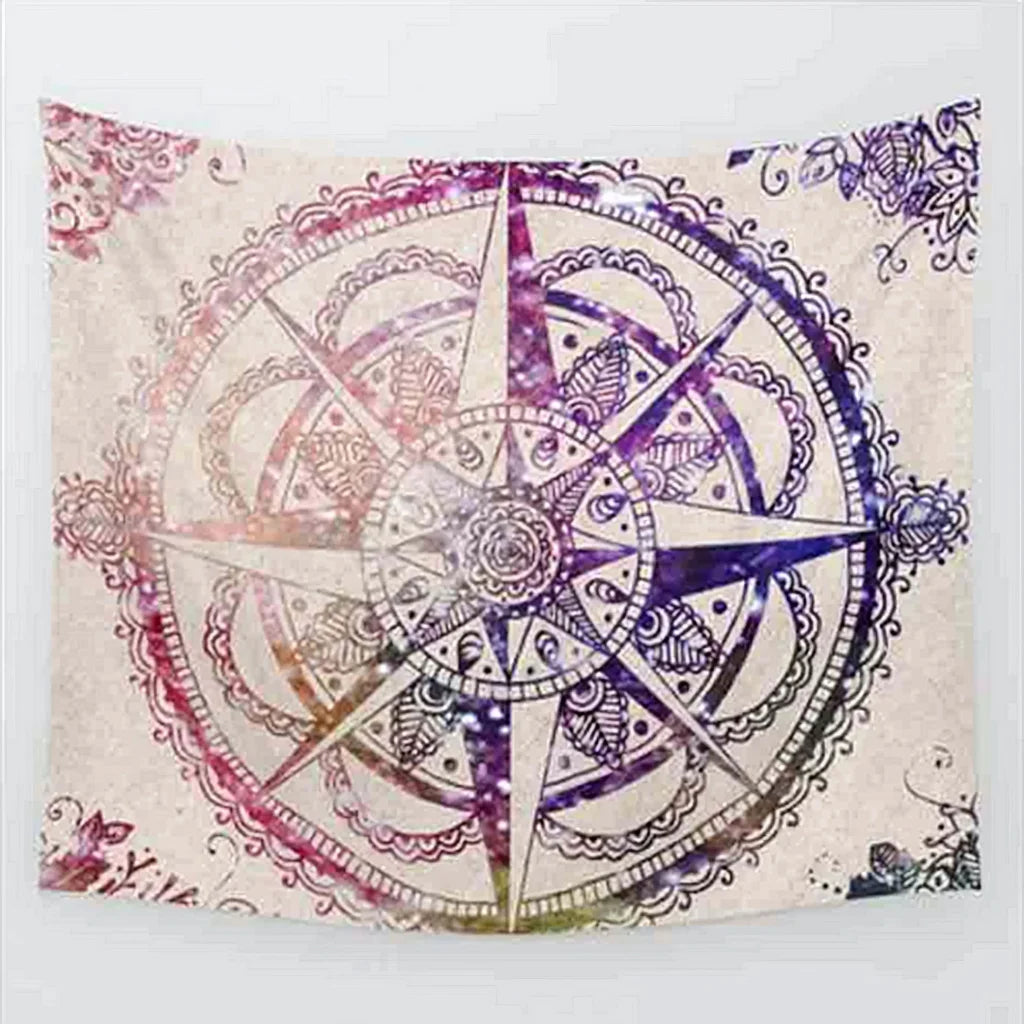 ELEPHANT MANDALA BOHO TAPESTRY WALL HANGING FOR YOGA - 08