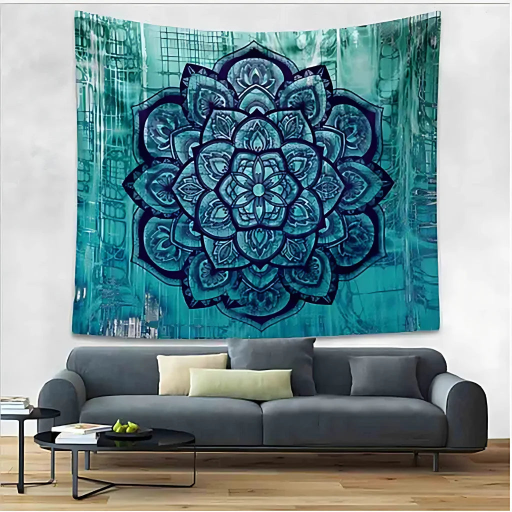 ELEPHANT MANDALA BOHO TAPESTRY WALL HANGING FOR YOGA - 10