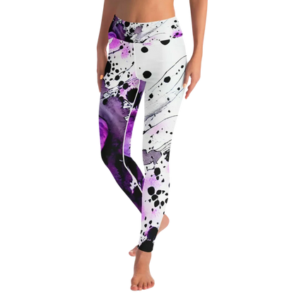 ELEVATE WITH PURPLE HEART ARTWORK YOGA OUTFIT SET