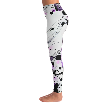 ELEVATE WITH PURPLE HEART ARTWORK YOGA OUTFIT SET