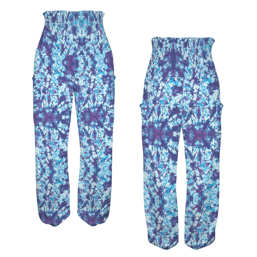 ENCHANTING TIE-DYE HIGH-WAISTED HAREM YOGA PANTS WOMEN