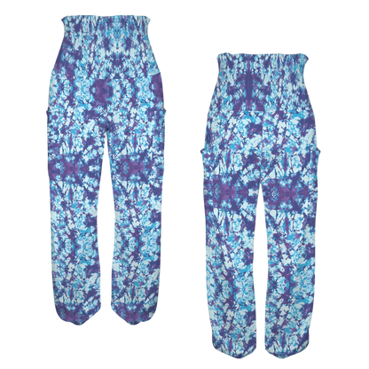 ENCHANTING TIE-DYE HIGH-WAISTED HAREM YOGA PANTS WOMEN