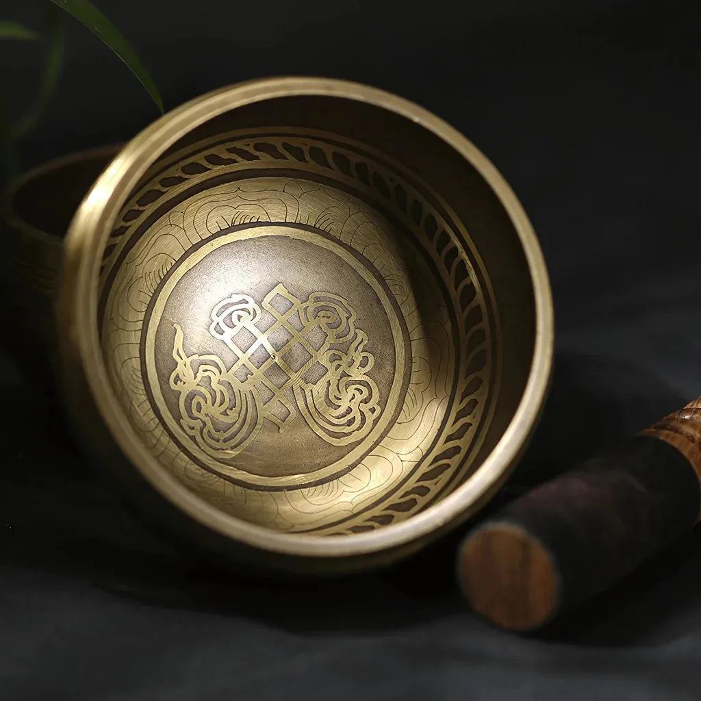 Engraved Copper Sound Bowl For Deep Meditation