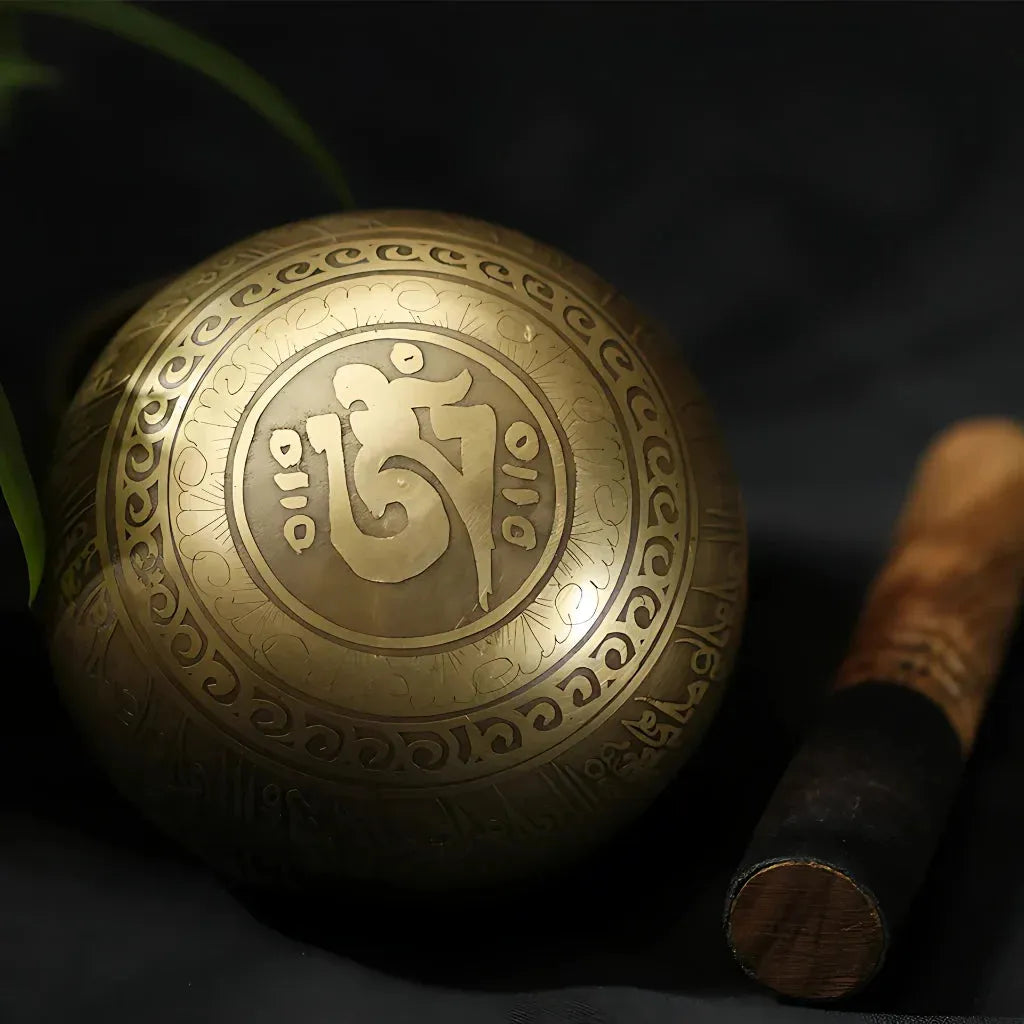 Engraved Copper Sound Bowl For Deep Meditation