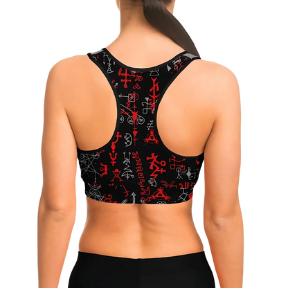 AWAKEN MYSTICAL ENERGY WITH ESOTERIC OCCULT SPORTS BRA!