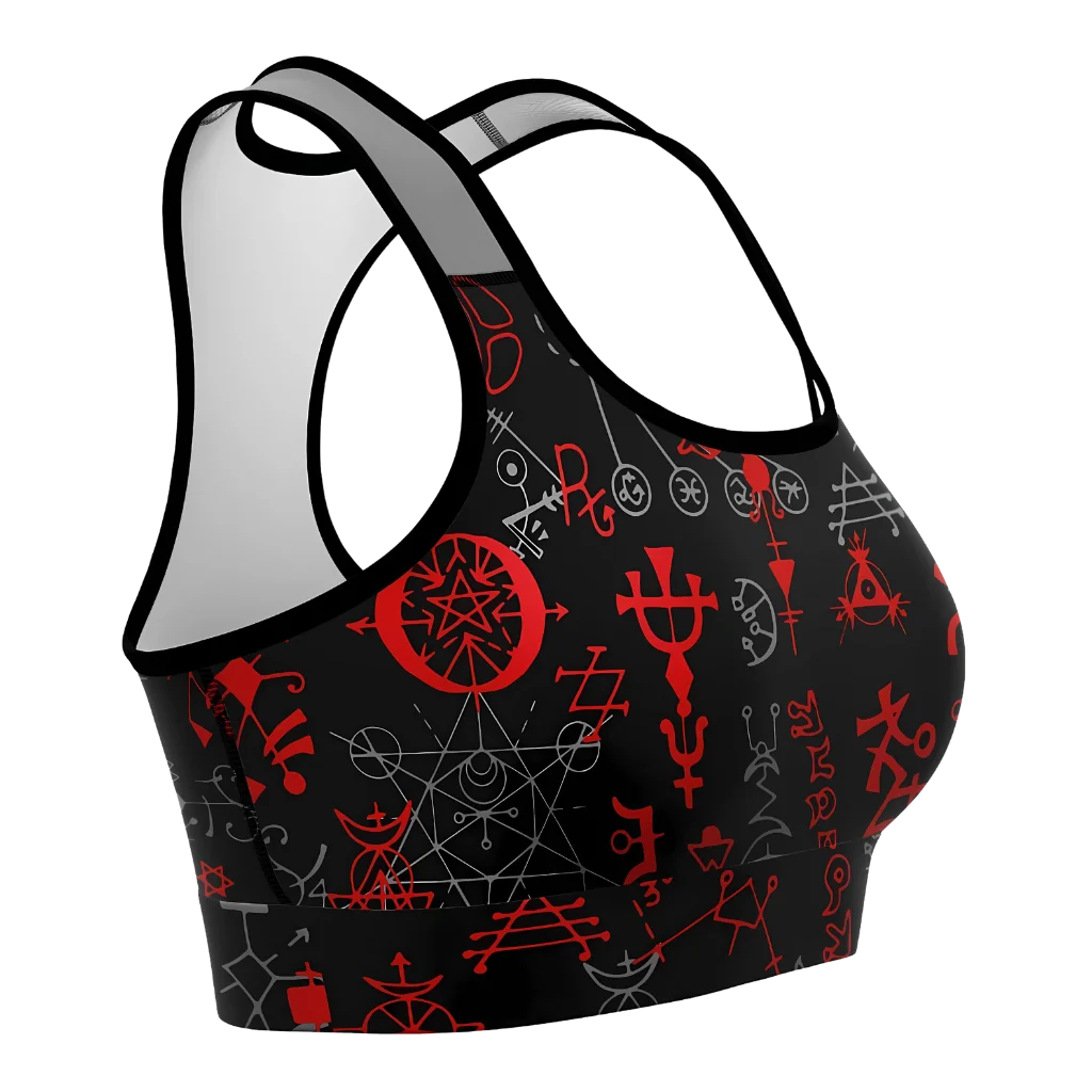 AWAKEN MYSTICAL ENERGY WITH ESOTERIC OCCULT SPORTS BRA!