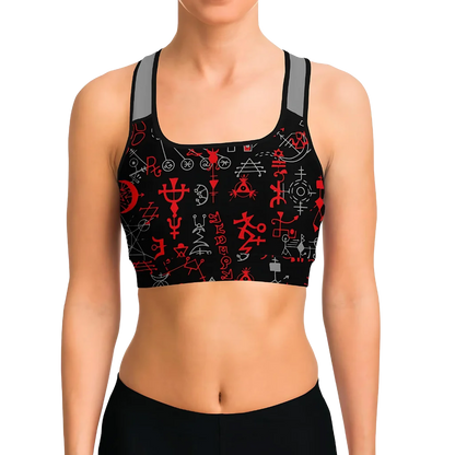 AWAKEN MYSTICAL ENERGY WITH ESOTERIC OCCULT SPORTS BRA!