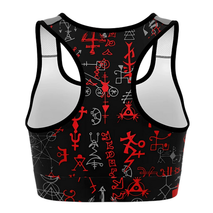 AWAKEN MYSTICAL ENERGY WITH ESOTERIC OCCULT SPORTS BRA!